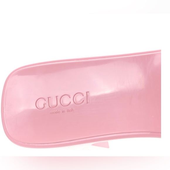 Rubber Gucci Womens Platform Sandals size: 40 EU/ 9.5 US in color: ‘Wild Rose’ - Picture 5 of 9